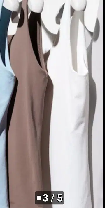 UNIQLO 빅 사이즈 에어리즘 탱크탑 화이트 브라운 2색 세트