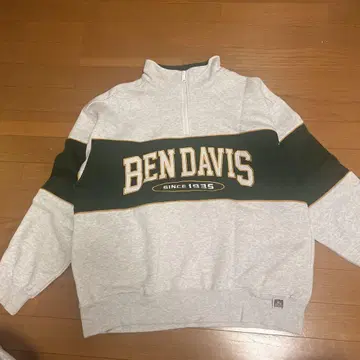BEN DAVIS 하프 지퍼 스웨트 셔츠