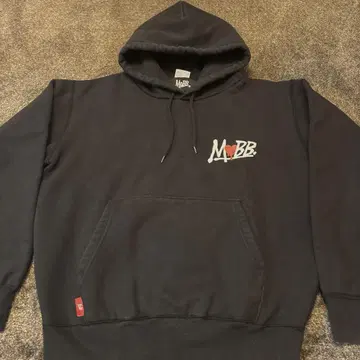 MOBB 후드 부착 후드티 블랙 M