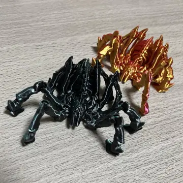 3D 프린트 타란튤라 메탈릭 거미 스파이더 할로윈 8 2체