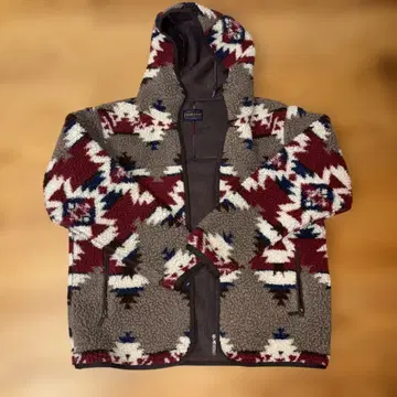Pendleton 기하학 패턴 플리스 자켓