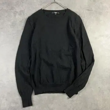 UNIQLO 유니클로 캐시미어 크루넥 니트 스웨터 블랙 M