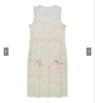 Kijun 프린트 슬리브리스 드레스