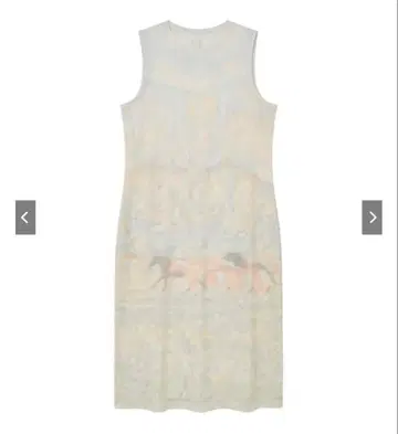 Kijun 프린트 슬리브리스 드레스