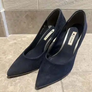 다이애나 네이비 스웨이드 하이힐 23cm