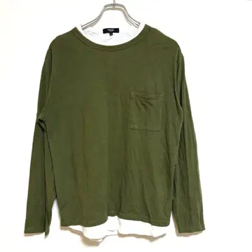 BEAMS HEART 빔즈 도킹 디자인 티셔츠 코튼