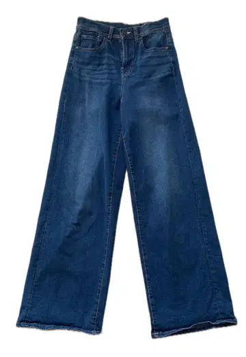 배기 팬츠 와이드 청바지 NAVY JEANS 58 데님 여성용
