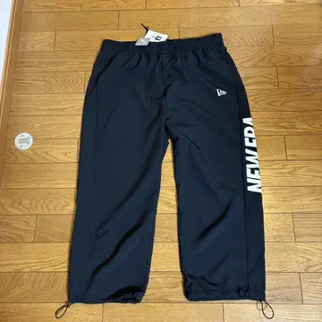 NEW ERA 블랙 조거 팬츠 L