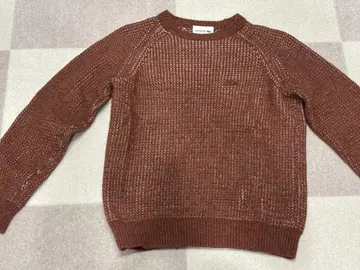 LACOSTE 브라운 크루넥 스웨터