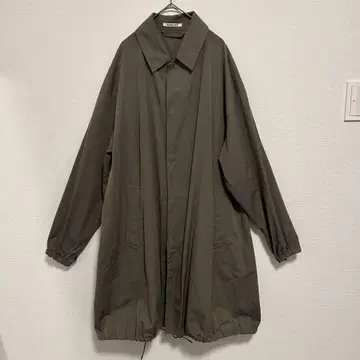 AURALEE 18SS CHAMBRAY BIG SOUTIEN COAT