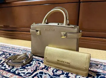 MICHAEL KORS 골드 숄더백, 지갑
