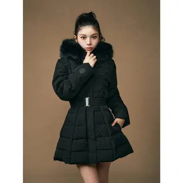 darich 레이디 미디 다운 코트 블랙 S