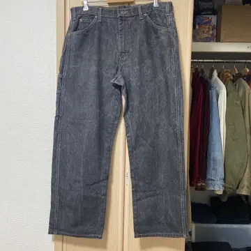 DICKIES 디키즈 블랙 데님 페인터 팬츠 페인터 데님
