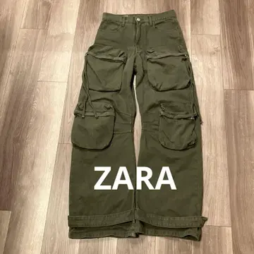 ZARA 데님 카고 포켓 팬츠 EUR38