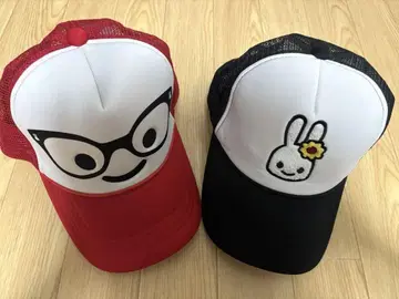 [ cune ] 토끼 캡 세트 [ 새상품급 ]