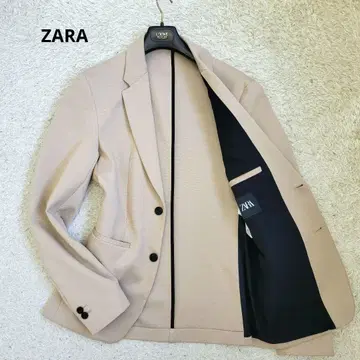 ZARA 수트 테일러드 자켓 겉옷 스트레치 베이지 M