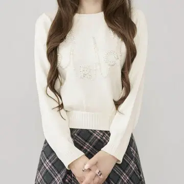DARICH 로고 펄 니트탑