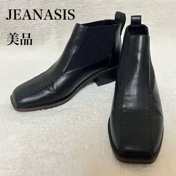 [ JEANASIS ] 사이드 고어 부츠 L 사이즈 블랙 모카신