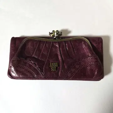 [ 익명 배송 ] ANNA SUI 퍼플 작은 새 장지갑