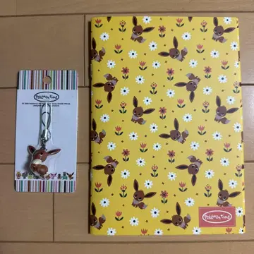 포켓몬 센터 한정판 스트랩&노트 pokemon time 이브이