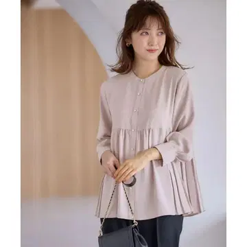 애니시스 (any SiS) 사이드 플리츠 블라우스
