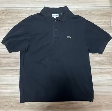 LACOSTE 프랑스 규격 프레라코 피케 셔츠 페이드 블랙 흑먹색