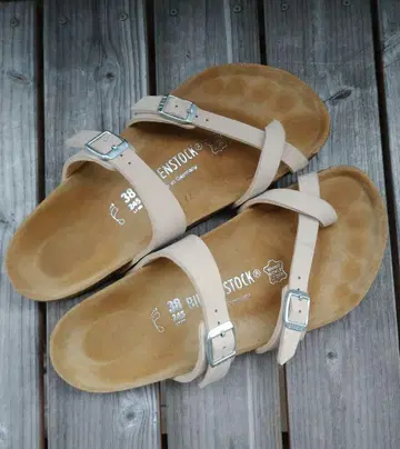 미사용 Birkenstock Mayari 베이지 38