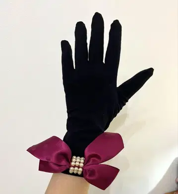 UNO KANDA 장갑 그로브 블랙 블랙 파티 웨딩