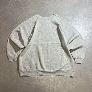 80s 90s USA Hanes 무지 맨투맨 래글런  그레이