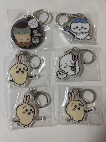 치이카와 (먼작귀) 아크릴 키링 6개 세트