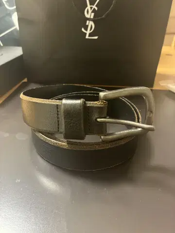 파슬 FOSSIL 빅 버클 넓은 가죽 벨트