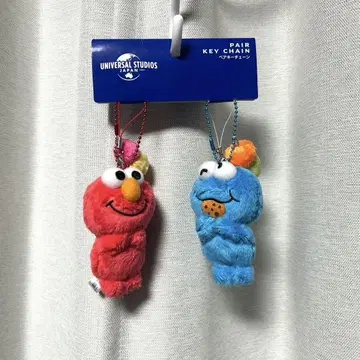 유니버셜 USJ 키링 세서미 스트릿 페어 체인
