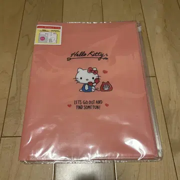 새상품 산리오 헬로키티 지퍼 달린 6포켓 파일