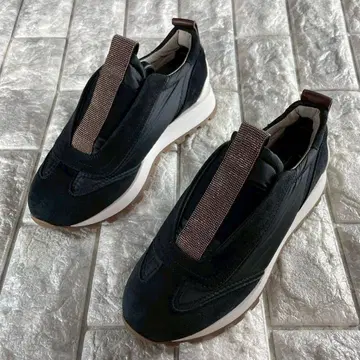 미사용급/36 BRUNELLO CUCINELLI 스니커즈 모니레 블랙