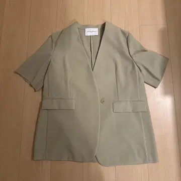 UNITED ARROWS 노카라 자켓 36 베이지