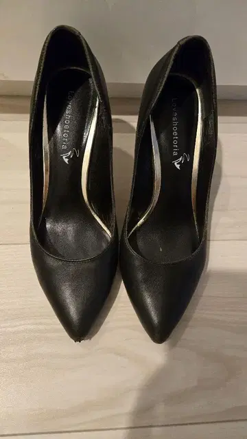 Loveshoetoria 블랙 스틸레토 하이힐 21.5cm