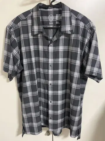야마토미치 Merino Short Sleeve Shirt L 체크 메리노