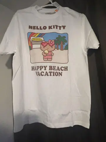 미개봉 새상품 오키나와 한정판 s 일광화상 키티 티셔츠