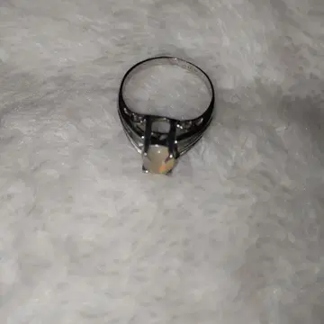 오팔 실버 반지 SILVER 각인 있음 10호