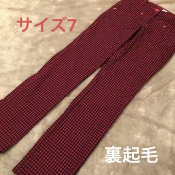 Munsingwear 여성용 가을/겨울 골프 팬츠 체크 사이즈 7