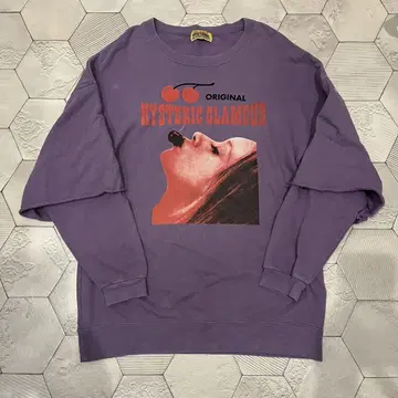 HYSTERIC GLAMOUR CHERRY 오버사이즈 맨투맨