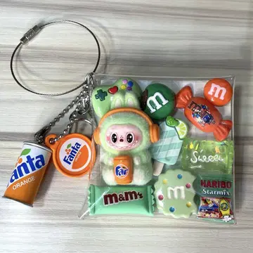 가챠 파우치 그린 오렌지 러브브 판타 가챠가챠