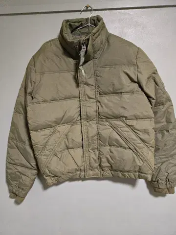 퀼팅 다운 자켓 아바클로 Abercrombie&Fitch 카키