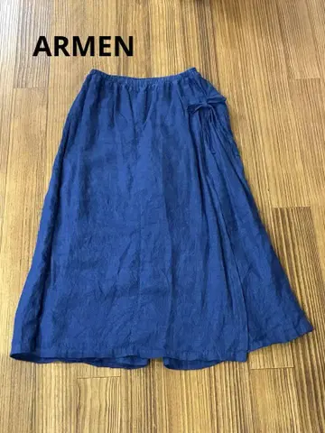 아멘 ARMEN 린넨 랩 큐롯 하의 팬츠 사이즈 1