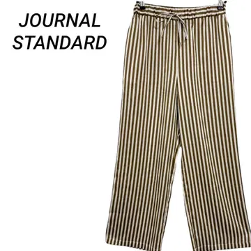 JOURNAL STANDARD 체크 스트라이프 이지 팬츠 일본제