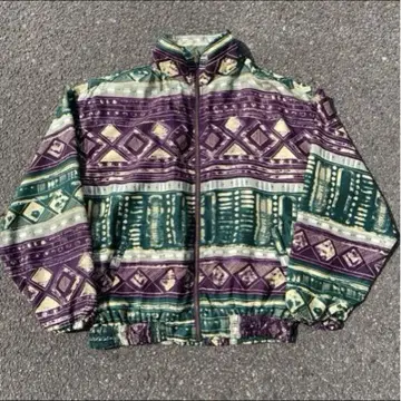 90s 실크 자켓 나일론 자켓 올 패턴 자켓