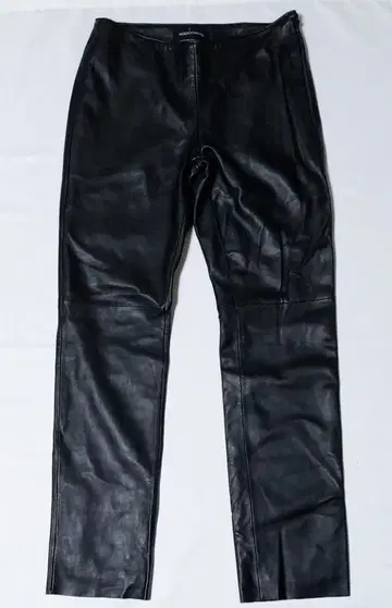 MODA International 블랙 리얼 가죽 팬츠