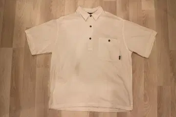 patagonia 90s 파타고니아 화이트 오가닉 코튼 피케 셔츠