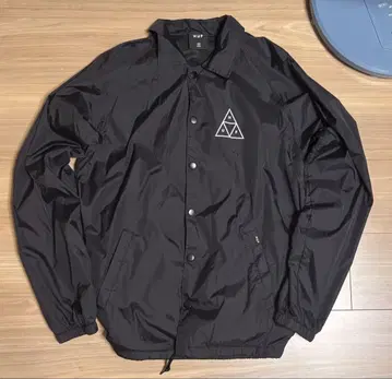 HUF 블랙 나일론 자켓 XS