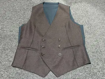 TAGLIATORE 딸리아또레 더블 베스트 44 브라운 BEAMS 별주품